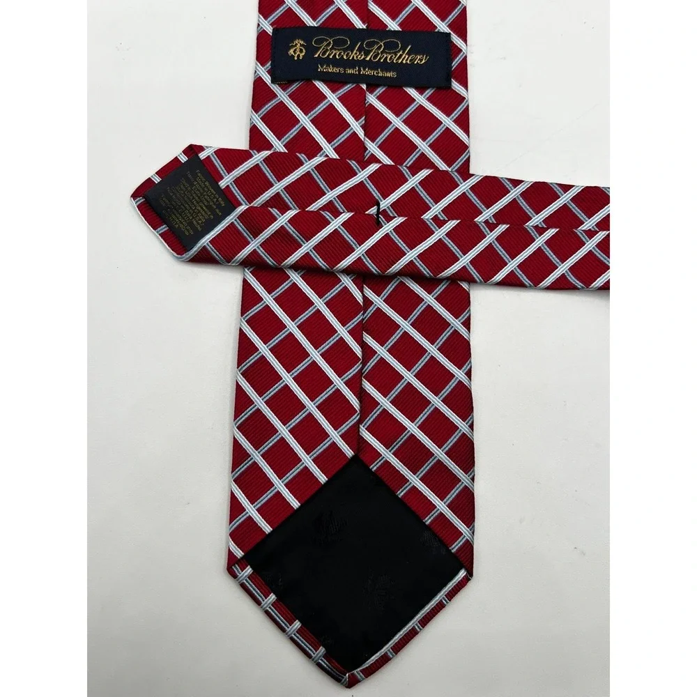 Brooks Brothers Makers and Merchants Silk Men Necktie Multicolor L:58